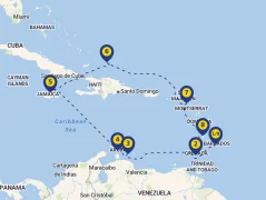 Mapa plavby