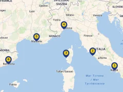 Mapa plavby
