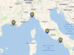 Mapa plavby